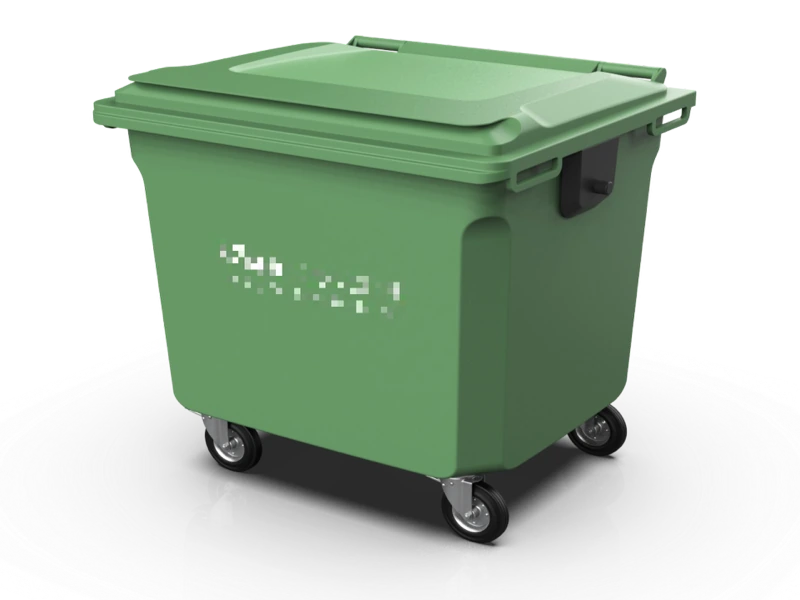 AmbiConcept 1000 L waste bin, close-up